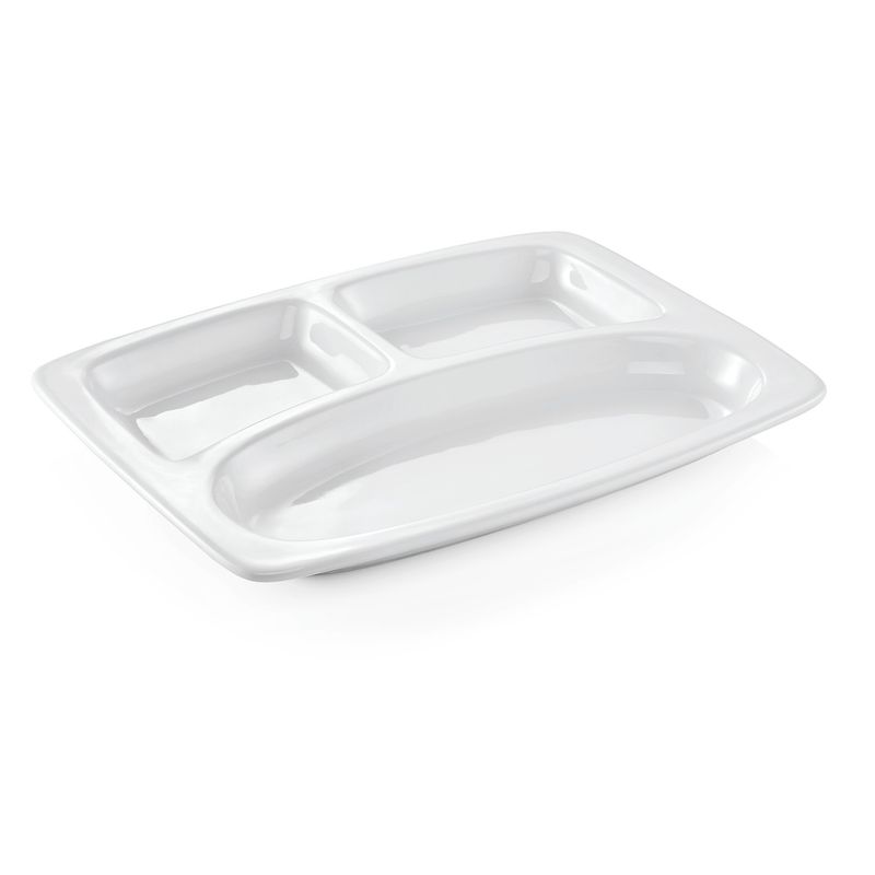 Vassoio con Scomparti 31 x 23 cm Italia White - Tirolix