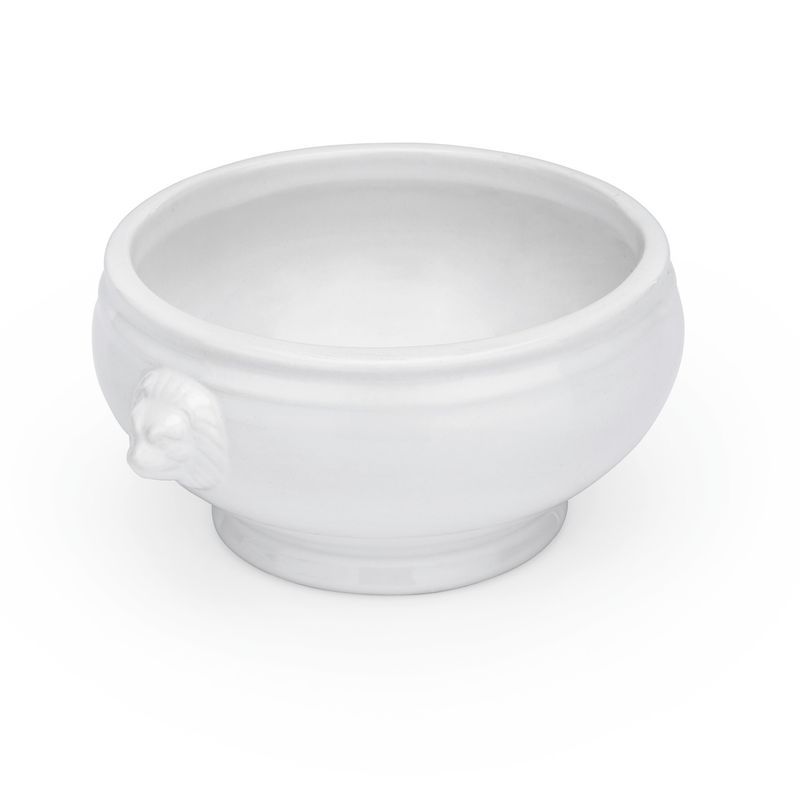 Zuppiera con Testa di Leone 450 ml Italia White - Tirolix