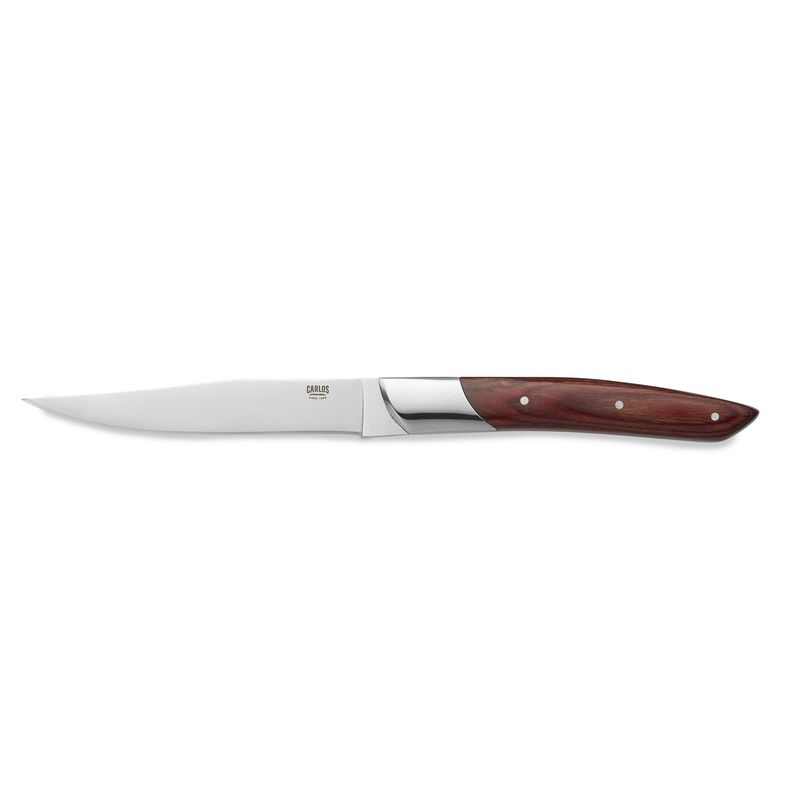 Coltello da Bistecca 24 cm Marrone Scuro Carlos - Tirolix