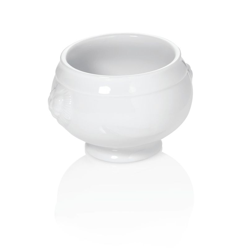Zuppiera con Testa di Leone 0,5 l Italia White - Tirolix