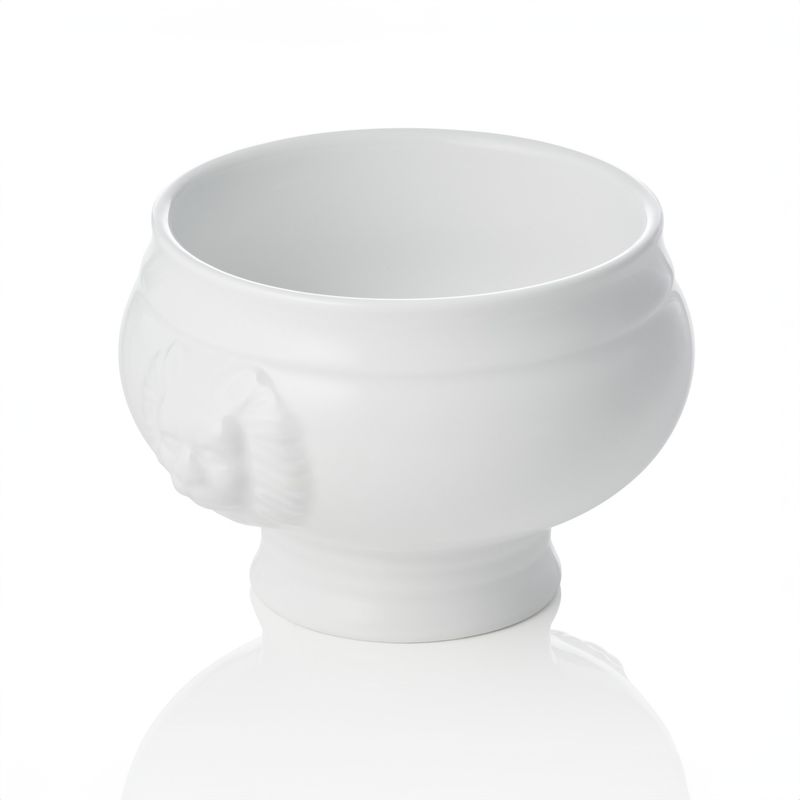 Zuppiera con Testa di Leone 1 l Italia White 13,5 cm - Tirolix