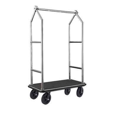 Carrello Portabagagli 112 x 65 x 190 cm Nero/Argento Voyager - Tirolix