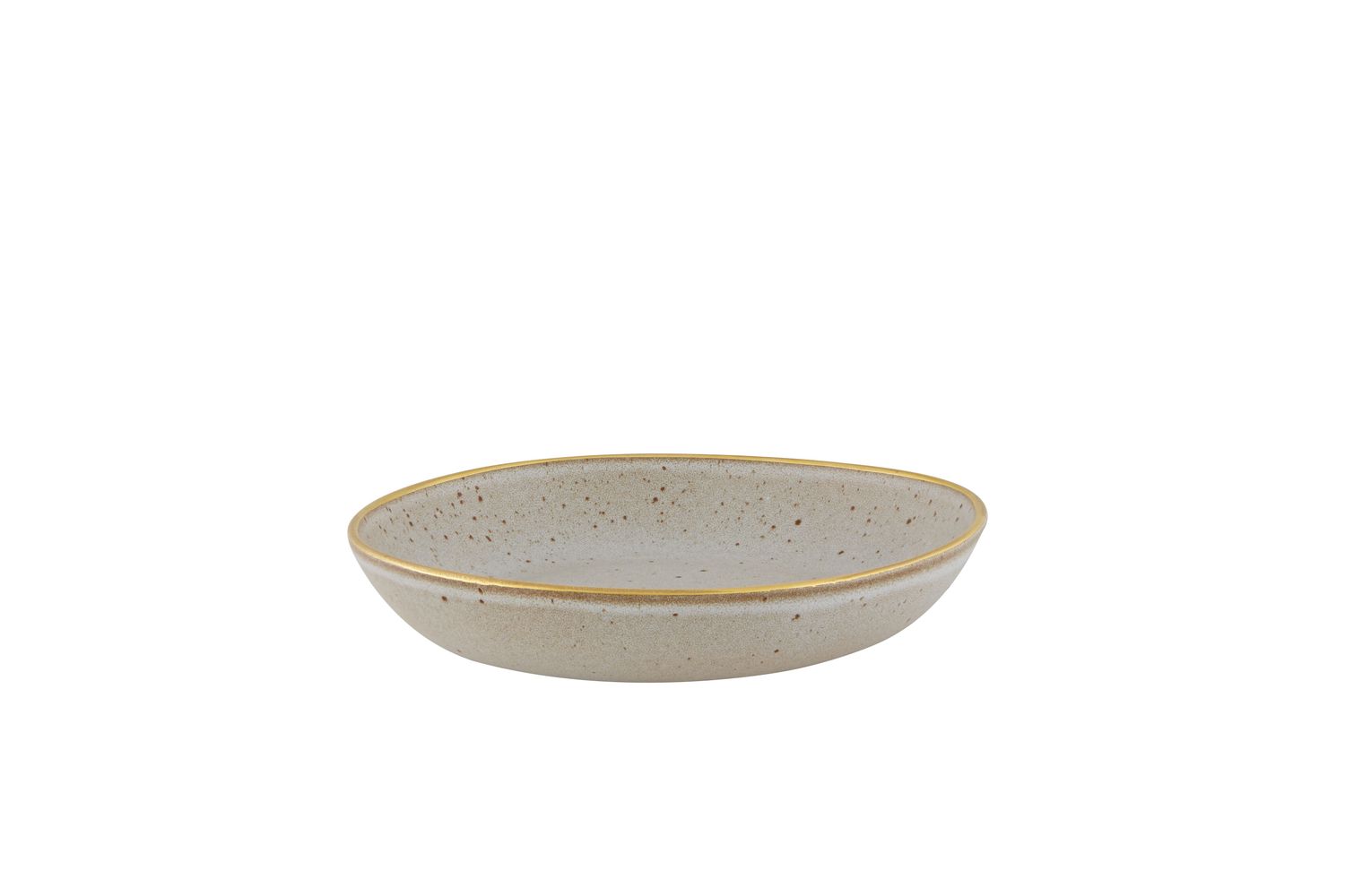 Piatto Pasta 22 Cm Gold Stone White - Vista Alegre