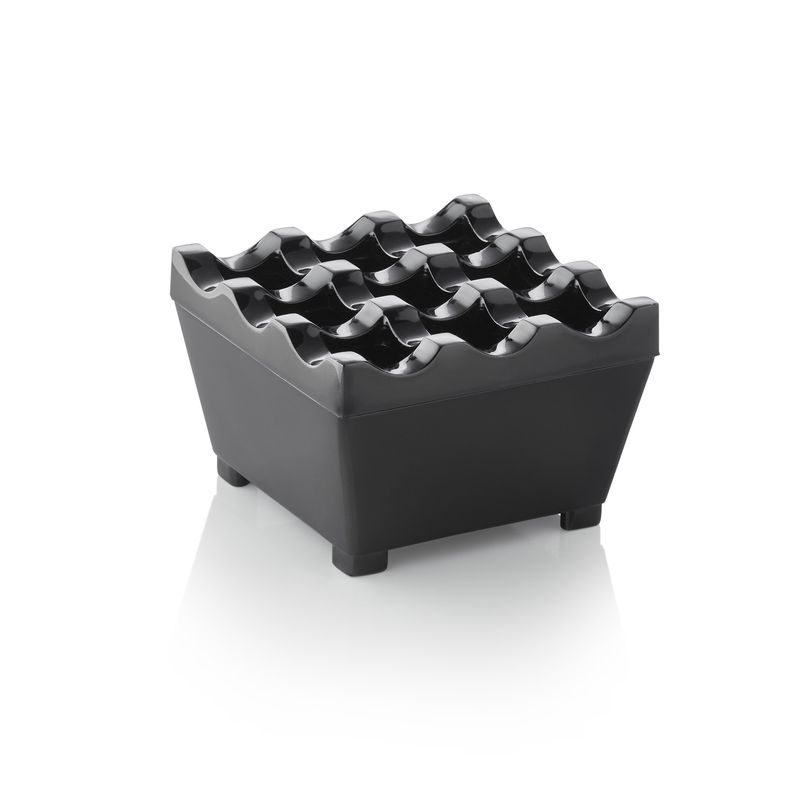 Posacenere Antivento 7,5 x 7,5 cm Nero - Tirolix