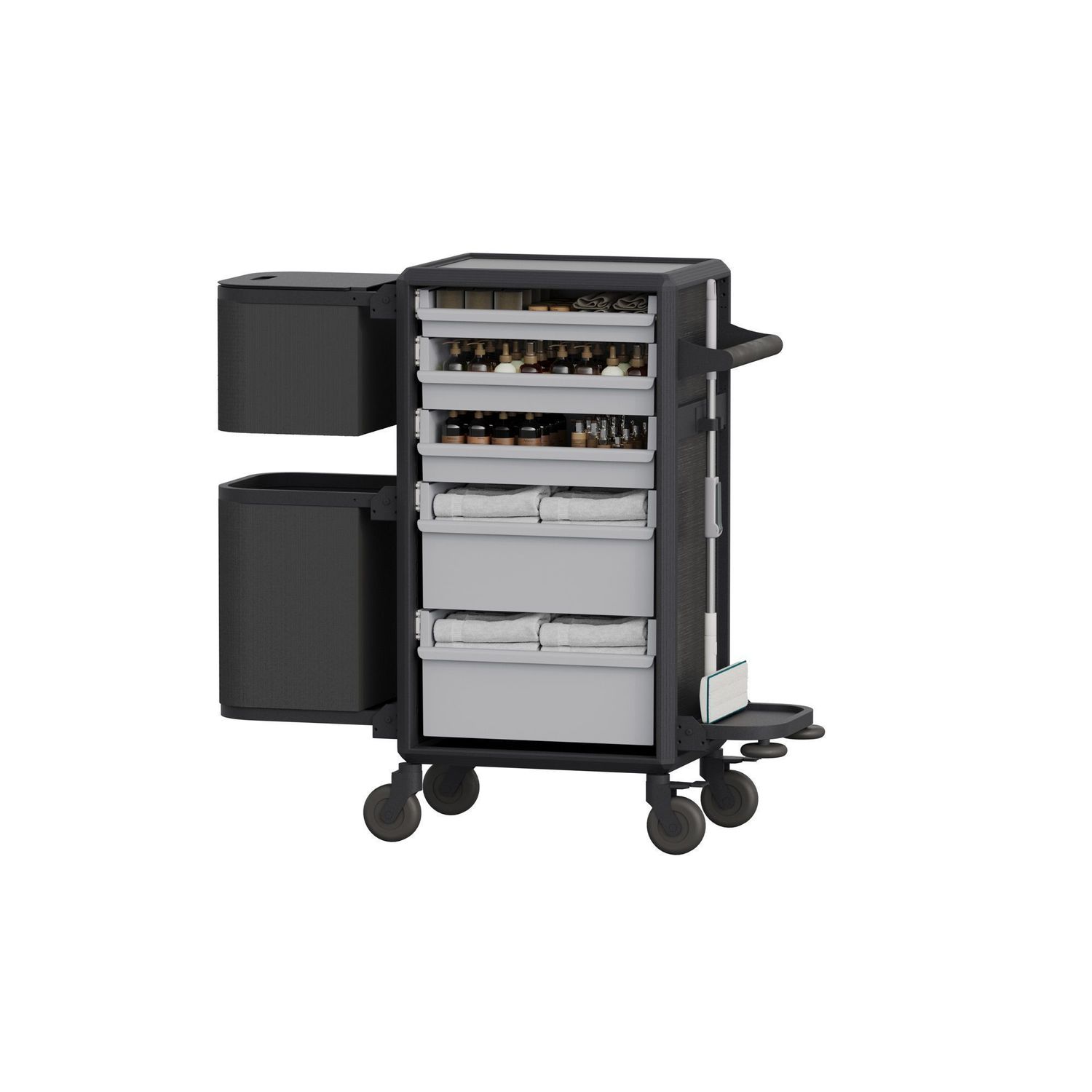 Carrello per Pulire 70 x 50 x 105 cm - Tirolix
