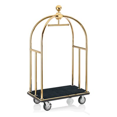 Carrello Portabagagli 112 x 60 x 185 cm Nero/Oro Unity - Tirolix