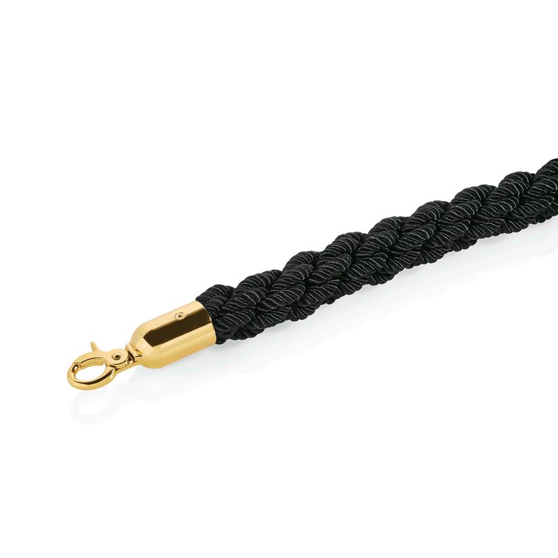 Corda Attorcigliata 150 cm Oro/Nero - Tirolix
