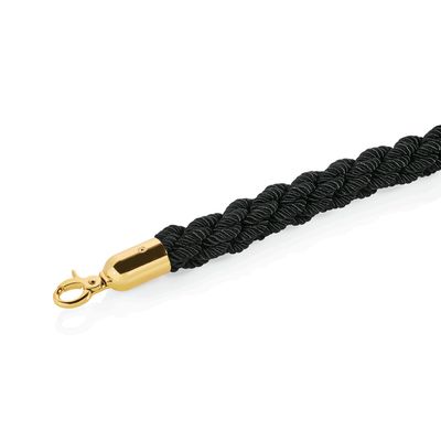 Corda Attorcigliata 150 cm Oro/Nero - Tirolix