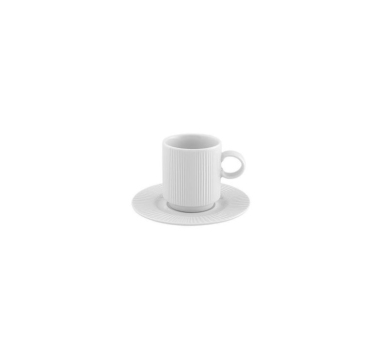 Tazzina Caffè Impilabile 9 Cl C/Piattino Verve - Vista Alegre