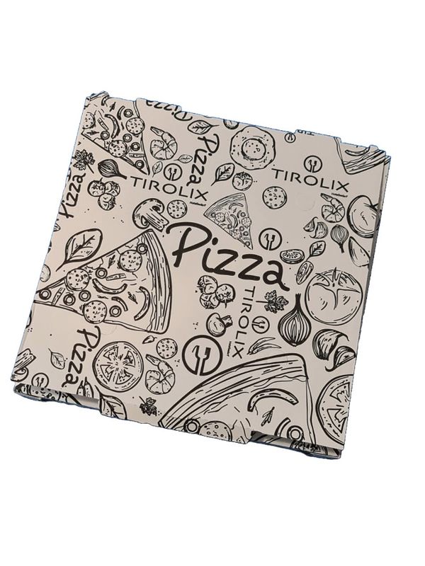 Set 100 Cartone pizza 32,5 x 32,5 x 3 cm - Tirolix