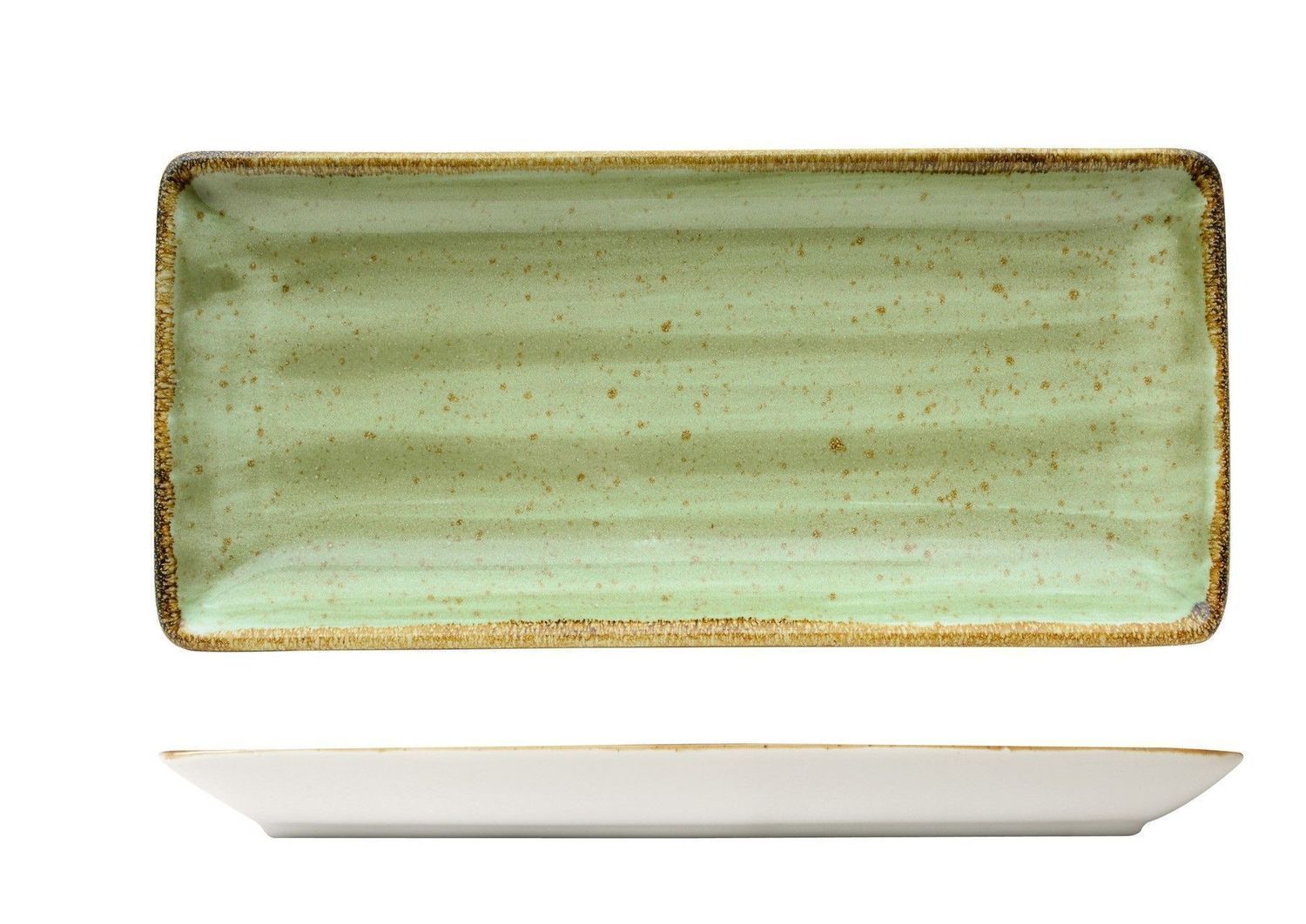 Vassoio Rettangolare 25 x 10 cm Java Meadow Green - Sango Hospitality