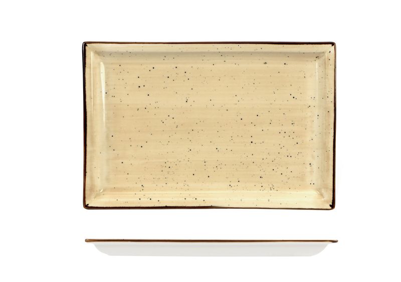 Piatto Rettangolare 27 x 18 cm Justcolor Cream - Lioness