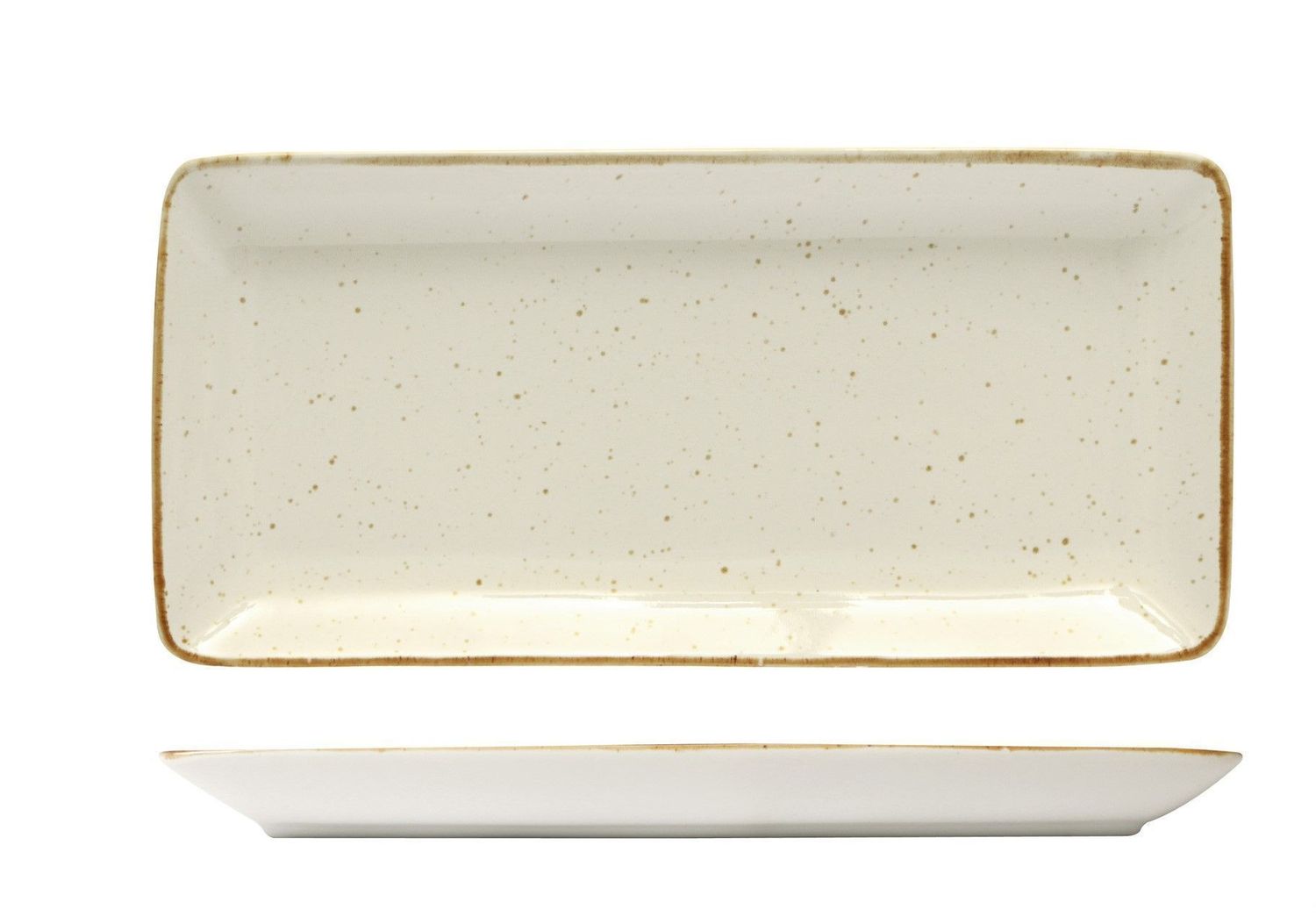 Vassoio Rettangolare 34 x 16 cm Java Barley Cream - Sango Hospitality