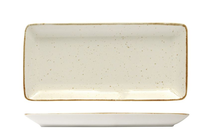 Vassoio Rettangolare 21 x 8 cm Java Barley Cream - Sango Hospitality