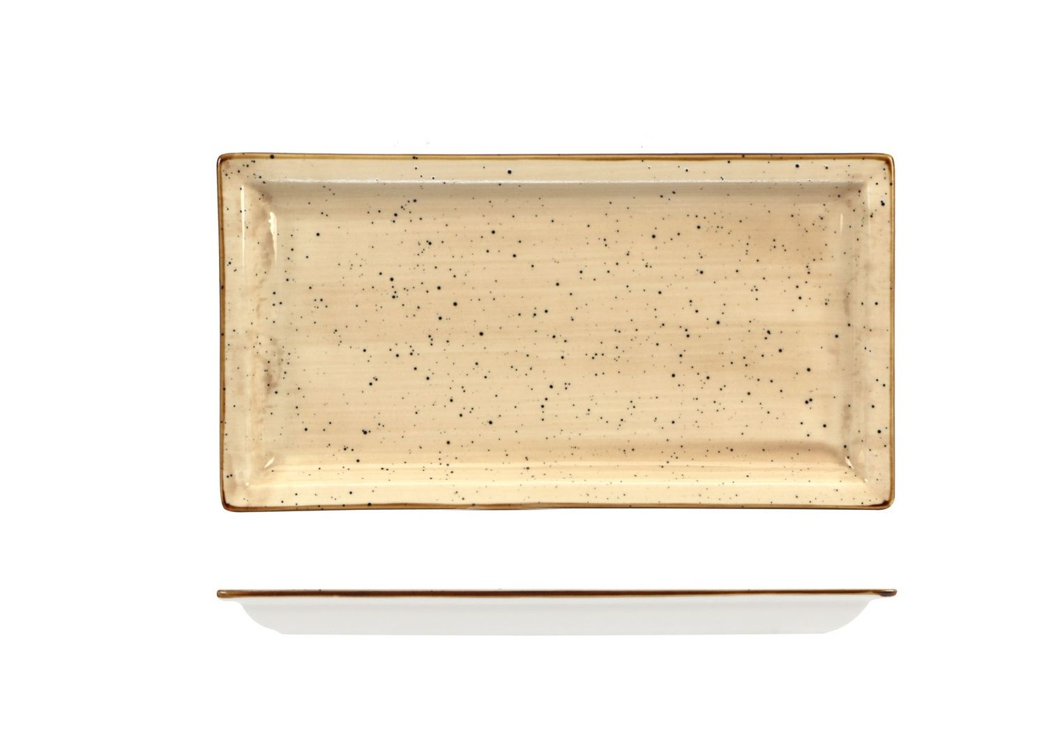 Piatto Rettangolare 27 x 14 cm Justcolor Cream - Lioness