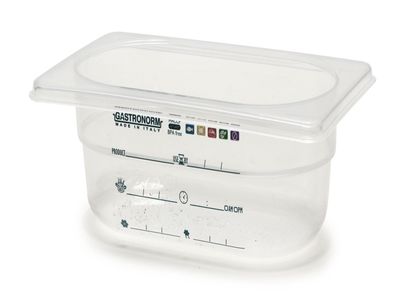 Bacinella Graduata GN 1/6 17,6 x 10,8 x 10 cm - Mori 2A