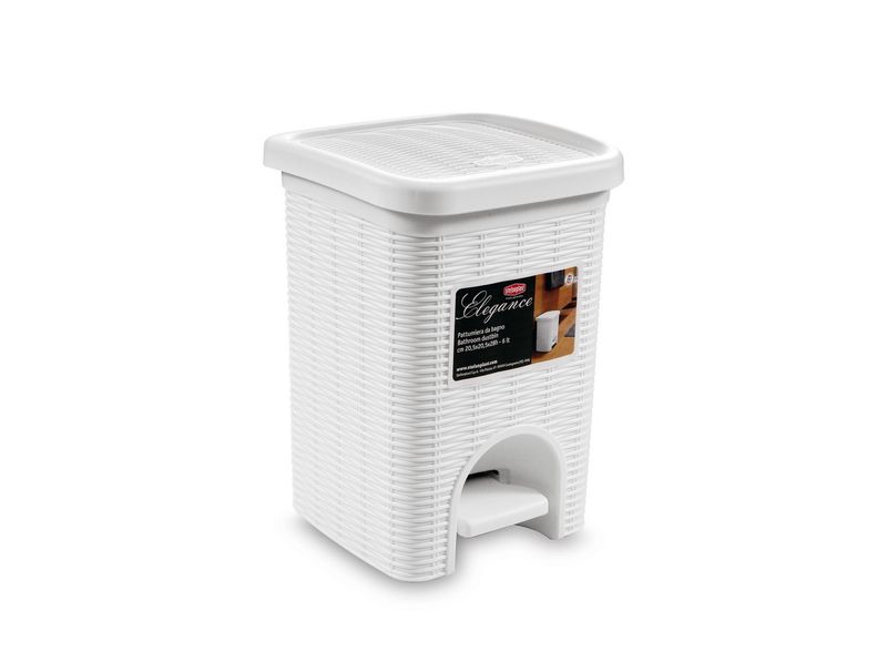 Pattumiera 20 l Bianco Elegance - Stefanplast