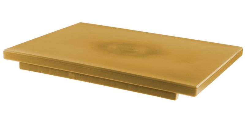 Tagliere con Fermi Politilene Giallo 50 x 30 cm - Mc