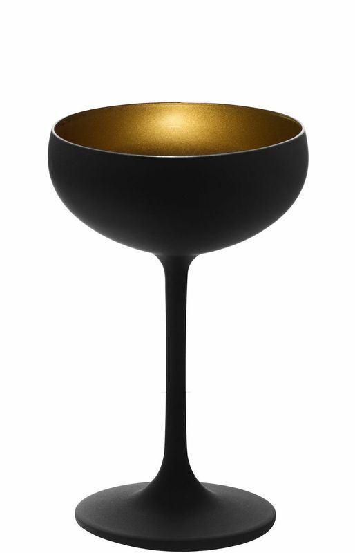 Coppa Champagne Nero/Oro 23 cl Elements - Stölzle Lausitz