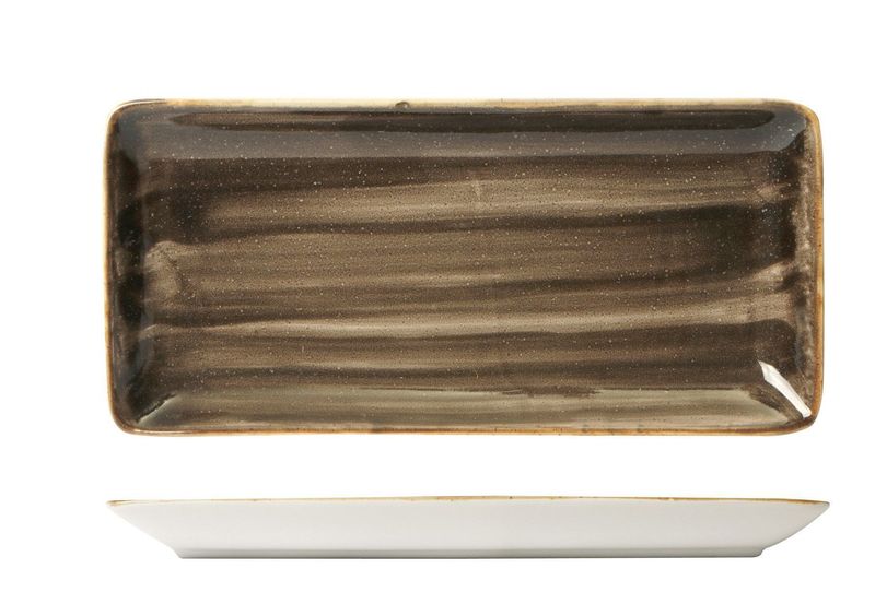 Vassoio Rettangolare 34 x 16 cm Java Woodland Brown - Sango Hospitality