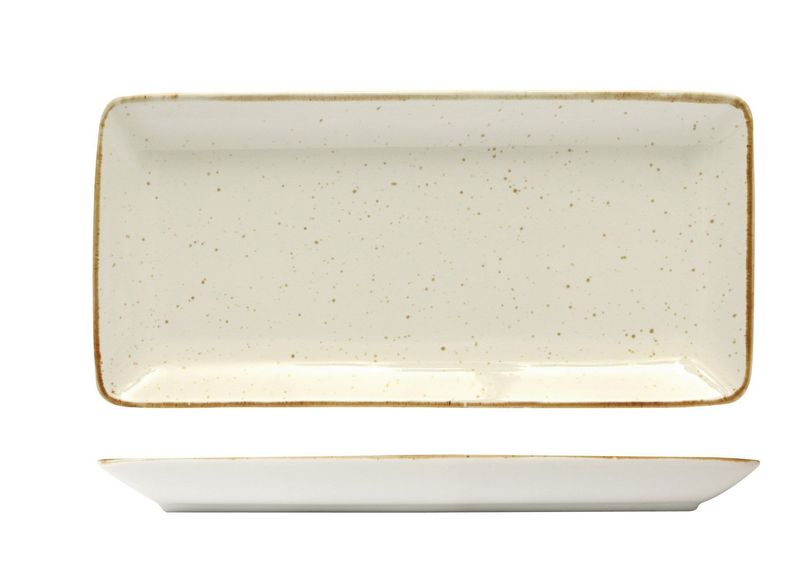 Vassoio Rettangolare 25 x 10 cm Java Barley Cream - Sango Hospitality
