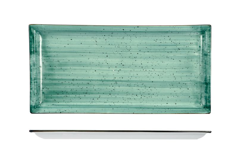 Piatto Rettangolare 36 x 18 cm Justcolor Green - Lioness