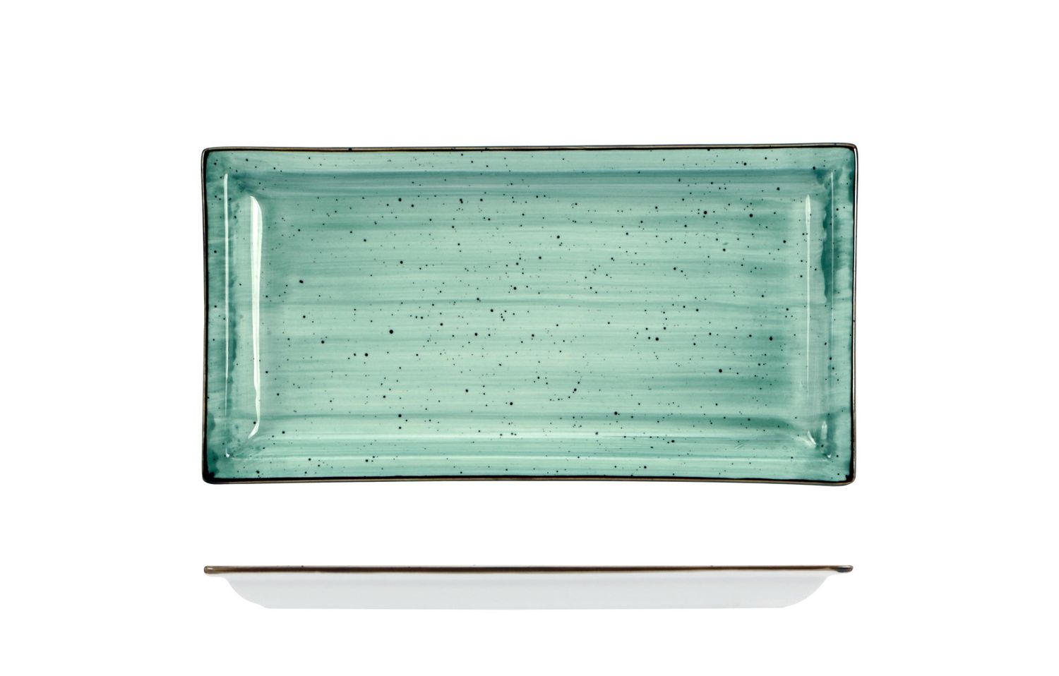 Piatto Rettangolare 27 x 14 cm Justcolor Green - Lioness