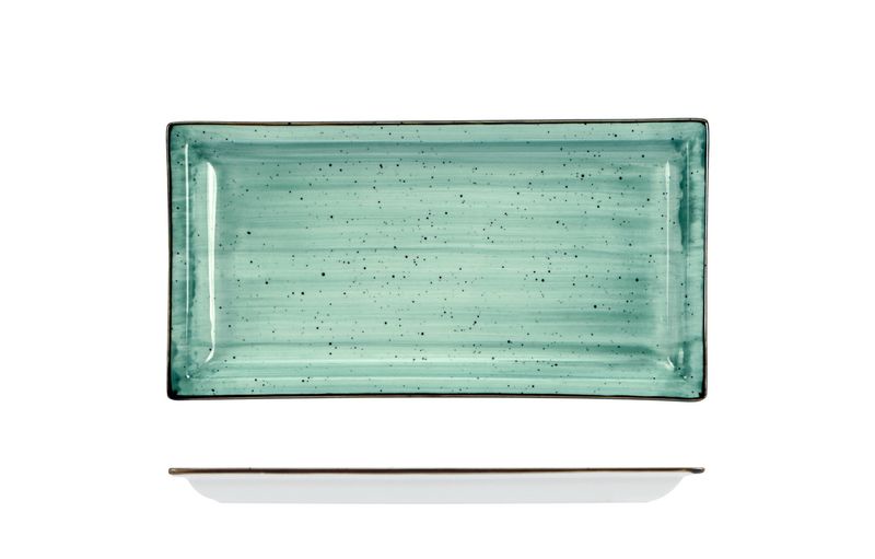 Piatto Rettangolare 27 x 14 cm Justcolor Green - Lioness