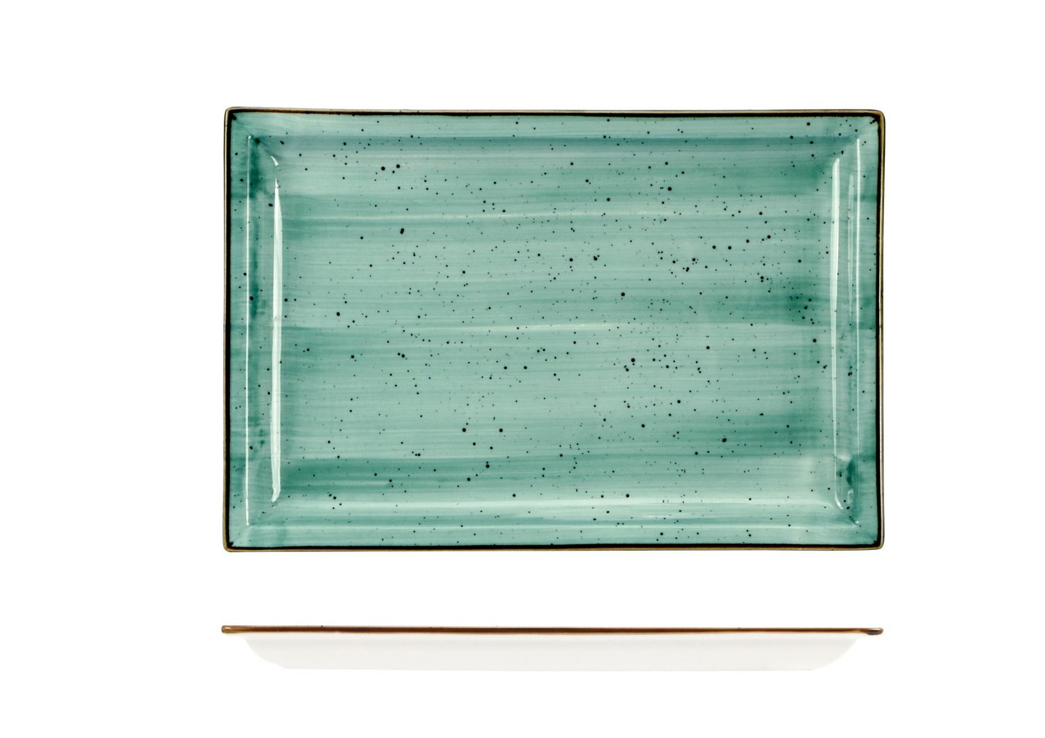Piatto Rettangolare 27 x 18 cm Justcolor Green - Lioness