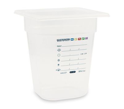 Bacinella Graduata GN 1/6 17,6 x 16,2 x 20 cm - Mori 2A