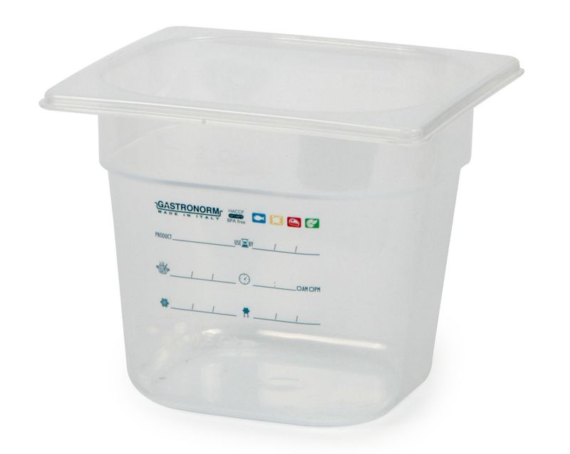 Bacinella Graduata GN 1/6 17,6 x 16,2 x 15 cm - Mori 2A