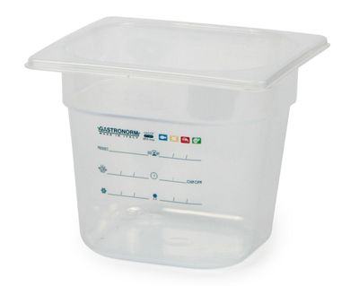Bacinella Graduata GN 1/6 17,6 x 16,2 x 15 cm - Mori 2A