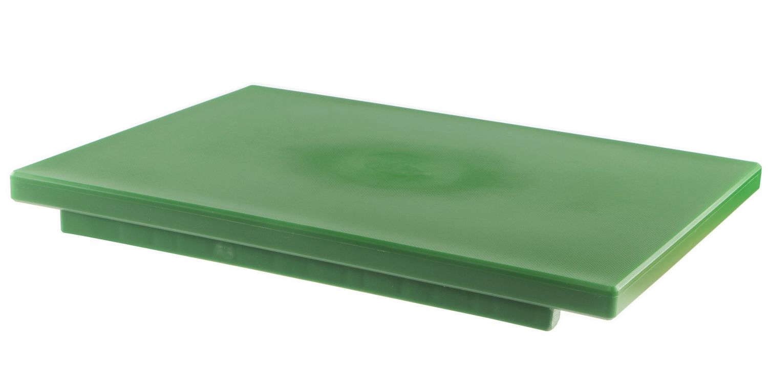 Tagliere con Fermi Politilene Verde 50 x 30 cm - Mc