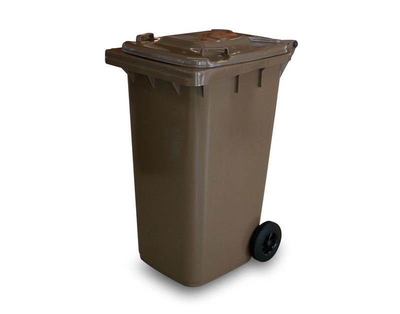 Bidone Raccolta Differenziata 120 l Marrone - Mobil Plastic