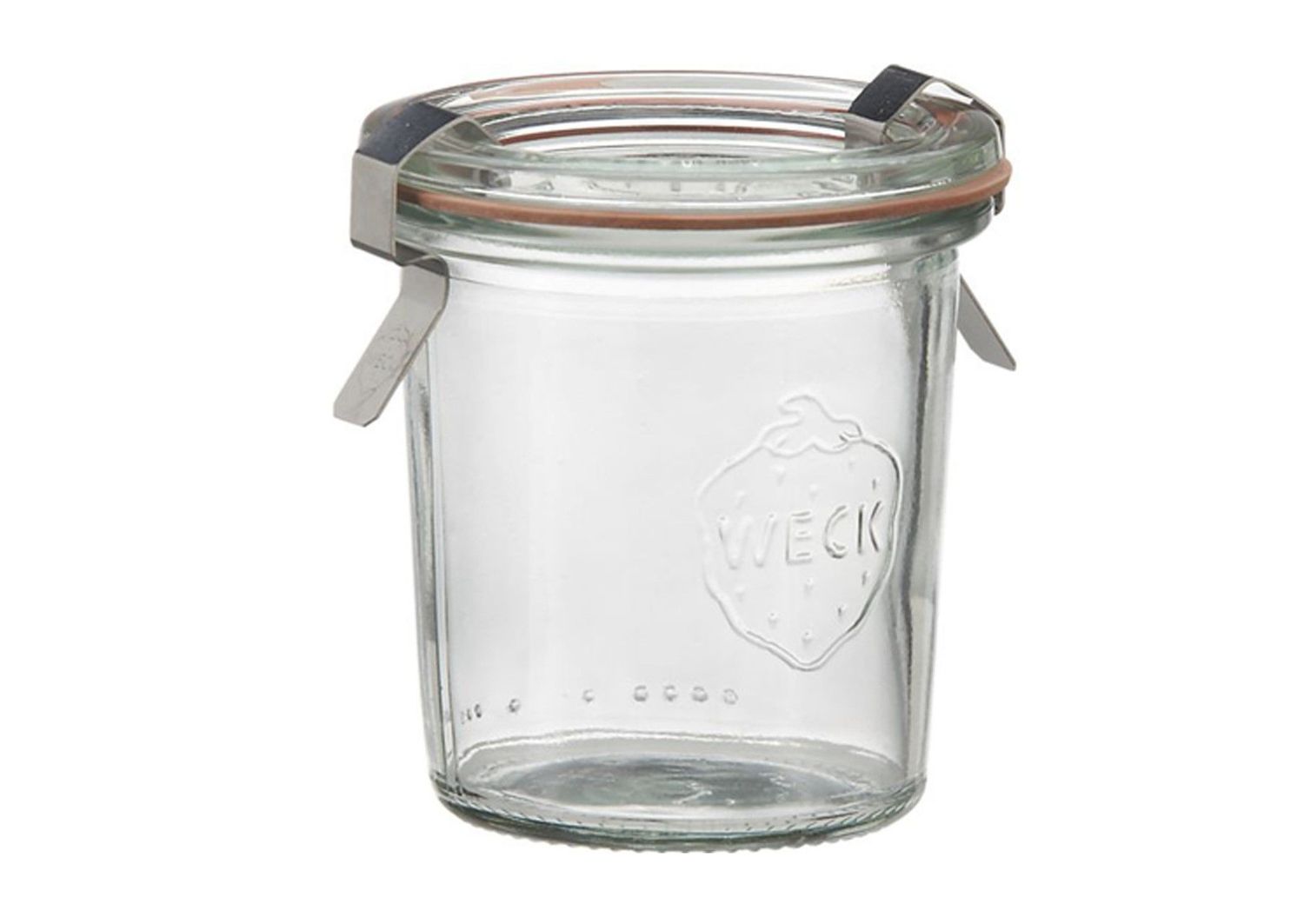Vasetto Cilindrico con Coperchio Guarnizione e Clip di Chiusura 14 cl - Weck