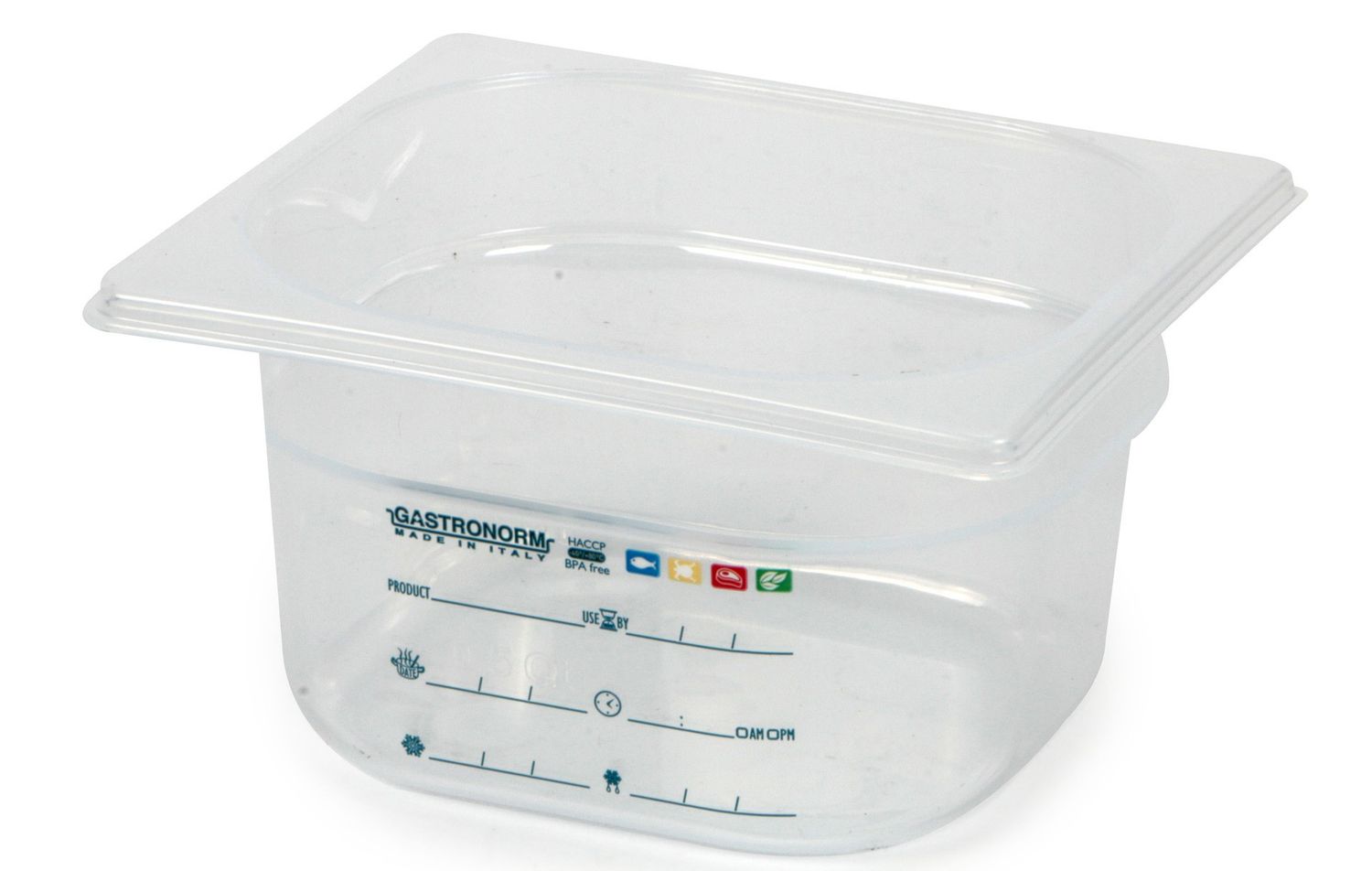 Bacinella Graduata GN 1/6 17,6 x 16,2 x 10 cm - Mori 2A