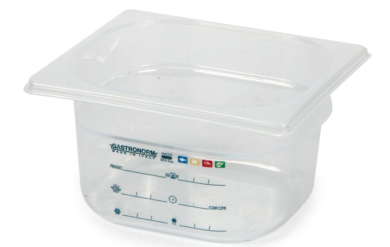 Bacinella Graduata GN 1/6 17,6 x 16,2 x 10 cm - Mori 2A