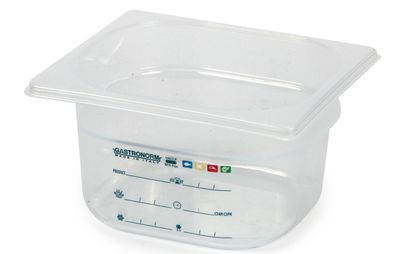 Bacinella Graduata GN 1/6 17,6 x 16,2 x 10 cm - Mori 2A