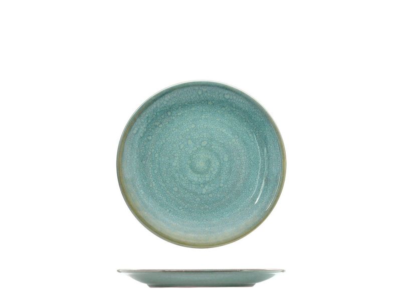Piatto Pane Coupe 17,5 cm Nuages Emerald - Lioness