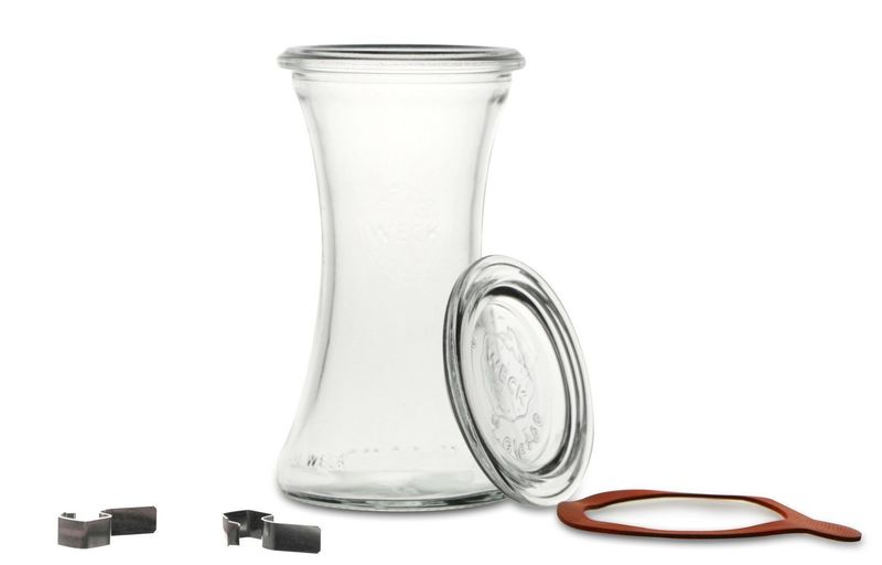 Vasetto Delic con Coperchio Guarnizione e Clip di Chiusura 20 cl - Weck