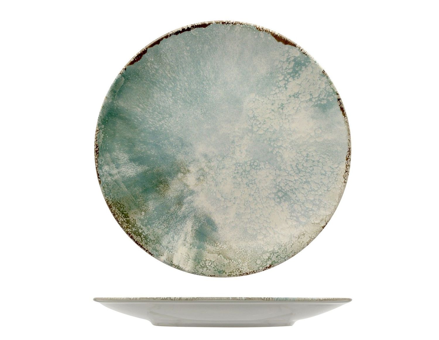 Piatto Piano Coupe 27 cm Matcha - Mesa Ceramics