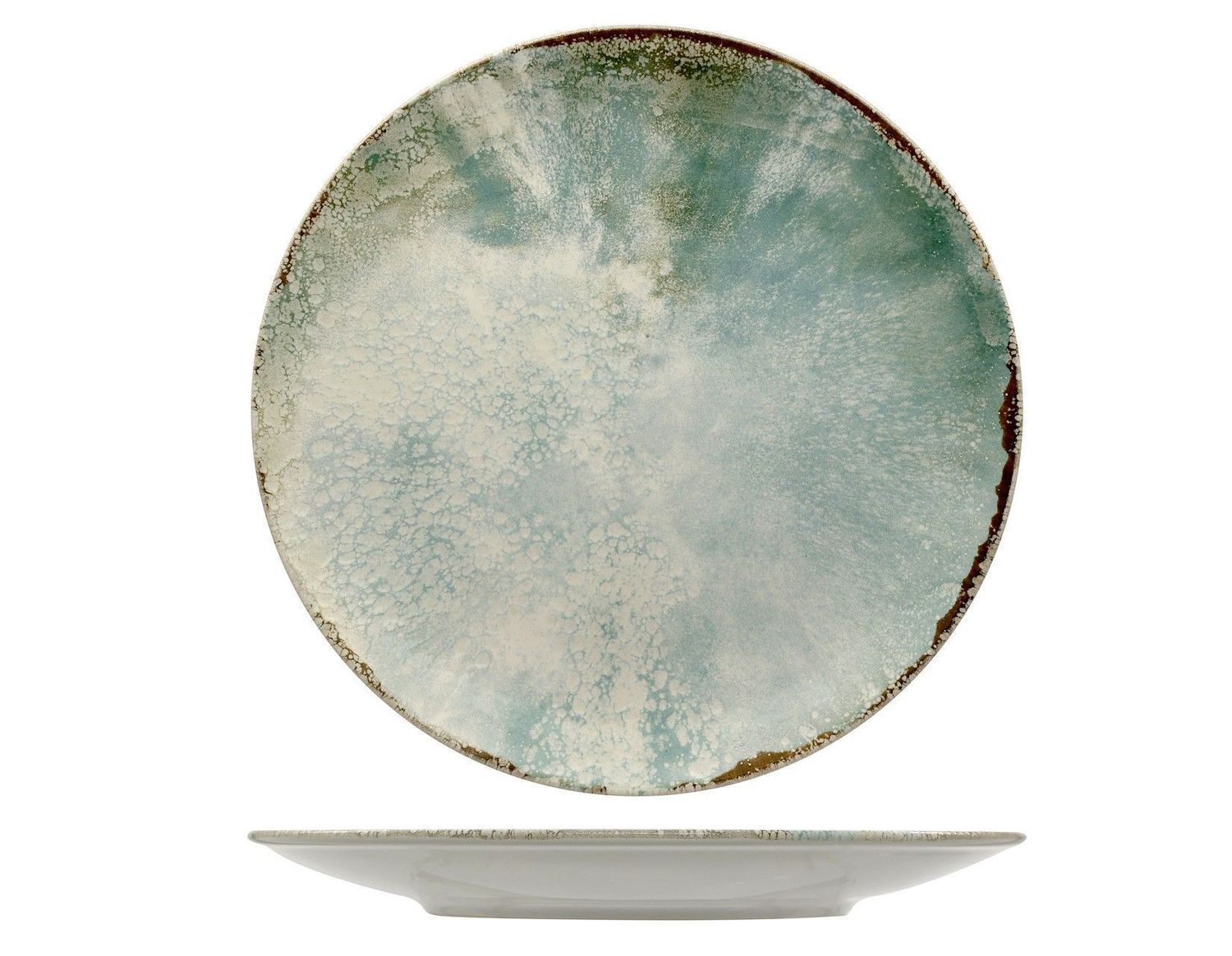 Piatto Piano Coupe 32 cm Matcha - Mesa Ceramics