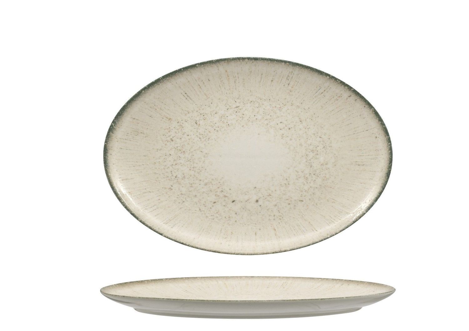 Piatto Ovale 24 cm Grey Iris - Ariane