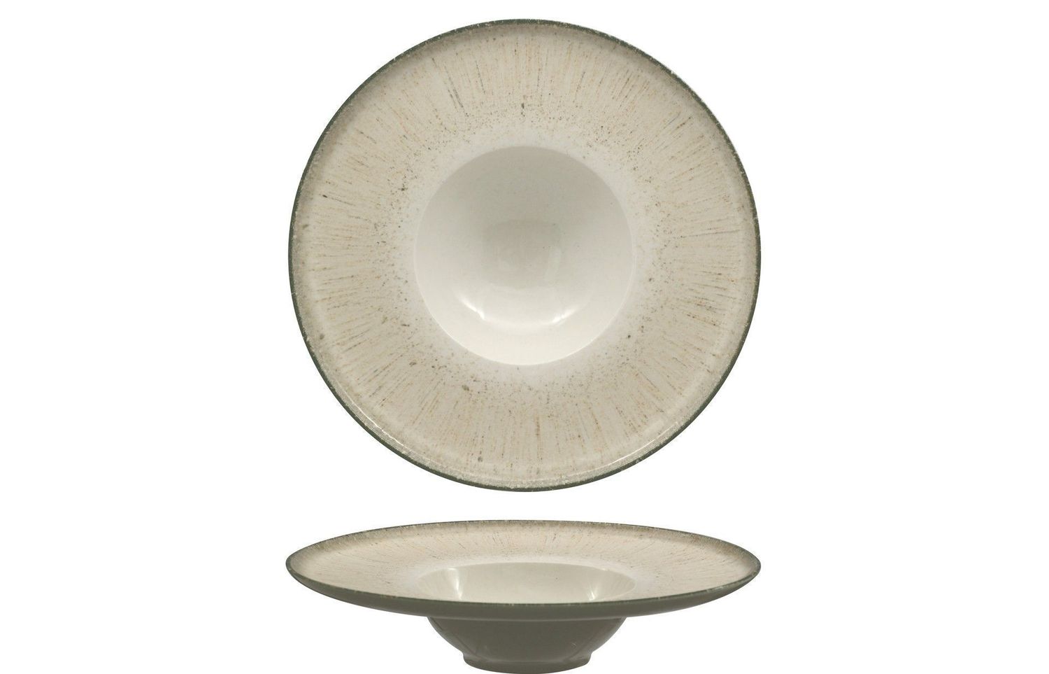Piatto Pasta Gourmet 28 cm Grey Iris - Ariane