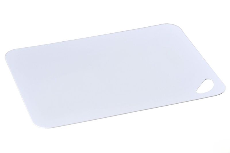 Tagliere Polipropilene Flessibile Bianco 38 x 29 cm con Fondo Antiscivolo - Kesper