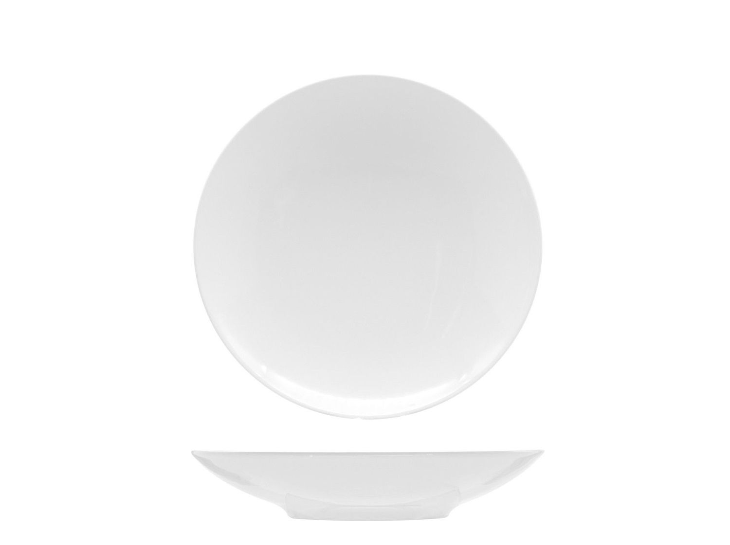 Piatto Pasta 25 cm Siviglia Bianco - Saturnia