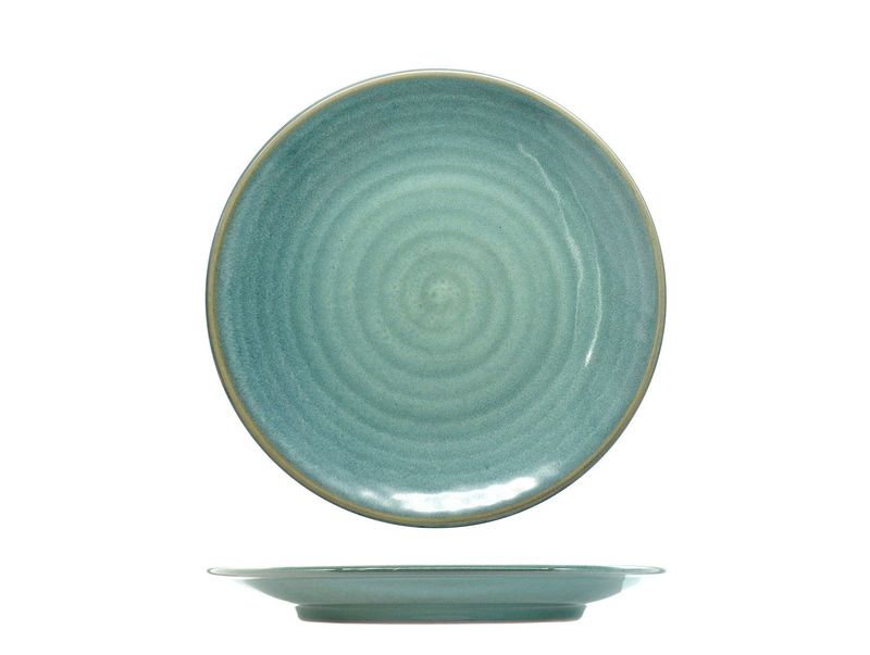 Piatto Frutta Coupe 22,5 cm Nuages Emerald - Lioness
