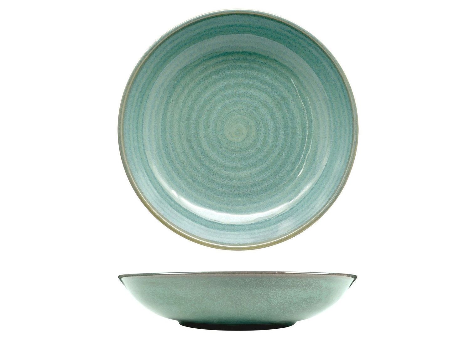 Piatto Fondo Coupe 23 cm Nuages Emerald - Lioness