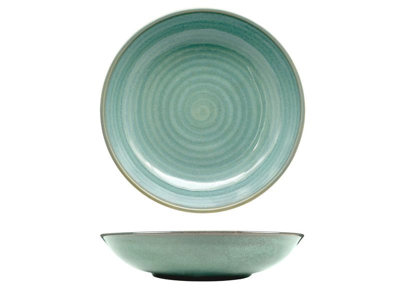 Piatto Fondo Coupe 23 cm Nuages Emerald - Lioness