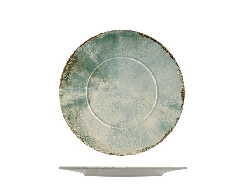 Piatto Piano con Falda 17 cm Matcha - Mesa Ceramics